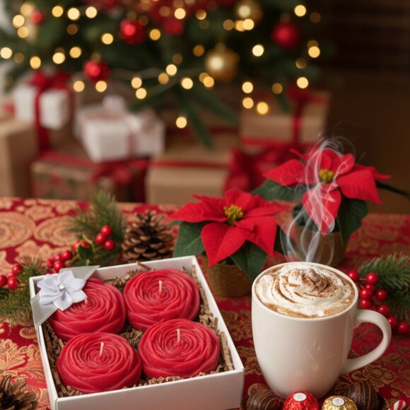 Scented Peony Soy Wax Candle or Wax Melt Gift Set - Picture 2 of 10